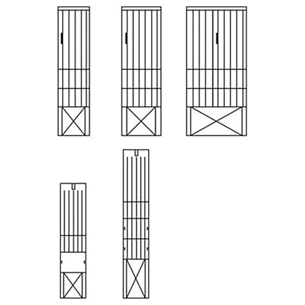 EH4CAECI EH4 Column cabinet DIN0 1600x495x224mm image 1