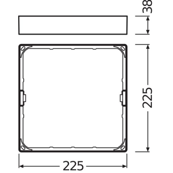 DOWNLIGHT SLIM SQUARE FRAME 210 WT image 7