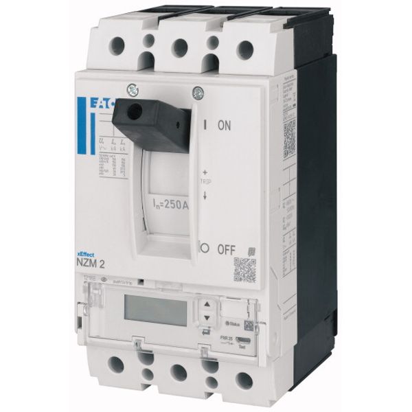 NZM2 PXR25 circuit breaker - integrated energy measurement class 1, 63A, 3p, Screw terminal, earth-fault protection and zone selectivity image 3