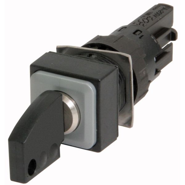 Key-operated actuator, 3 positions, black, maintained image 1