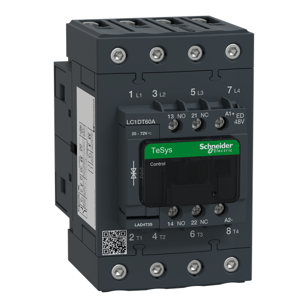 TeSys Deca contactor - 4P(4 NO) - AC-1 - = 440 V 60 A - 48 V DC standard coil image 6