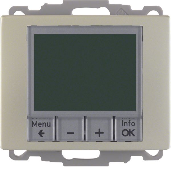 Thermostat, NO contact, centre plate, time-contr.,arsys stainl.steel m image 1
