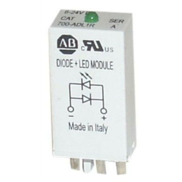 Surge Suppressor, LED, Diode, 6-24VDC for 70HN104, Sockets image 1