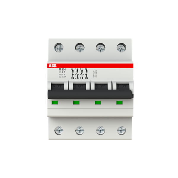 M204-4A Miniature Circuit Breaker - 4P - 4 A image 1