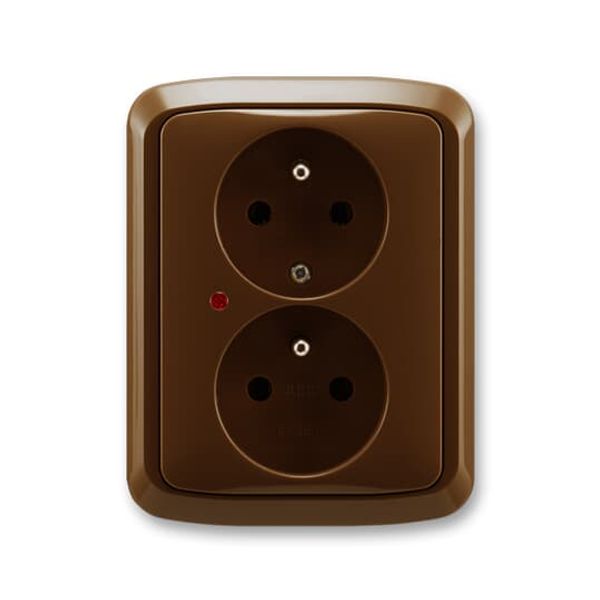 5592A-A2349H Double socket outlet with earthing pins, shuttered, with surge protection ; 5592A-A2349H image 2