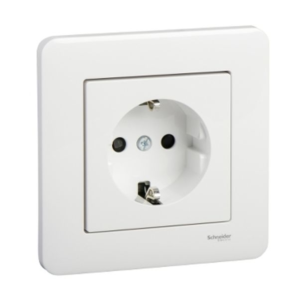 Exxact Primo complete single socket-outlet earthed screwless white image 2