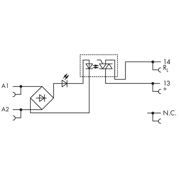 857-717 Solid-state relay module; Nominal input voltage: 115 V AC/DC; Output voltage range: 24 … 240 VAC image 6