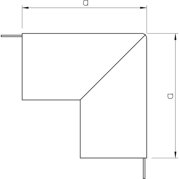 WDK HA100130RW External corner hood  100x130mm image 2