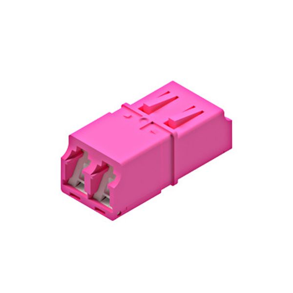 Premium LC-Duplex Coupling MM Polymer case Violett image 1