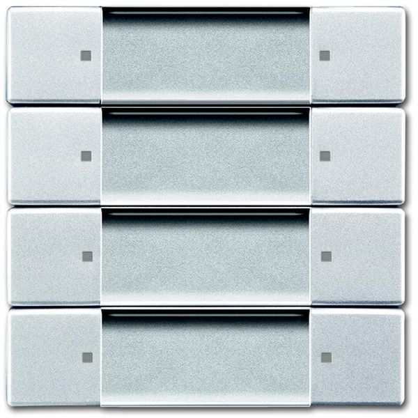 6737/01-83 CoverPlates (partly incl. Insert) Remote control Aluminium silver image 1