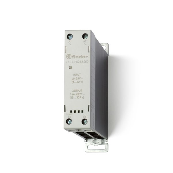 Modular SSR.22,5mm.1NO output 15A/230VAC/input 24VDC Zero-crossing (77.11.9.024.8250) image 3