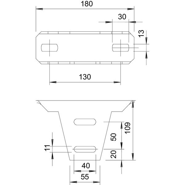 KU 5 V A2 Head plate for US 5 support, variable 180x59x109 image 2