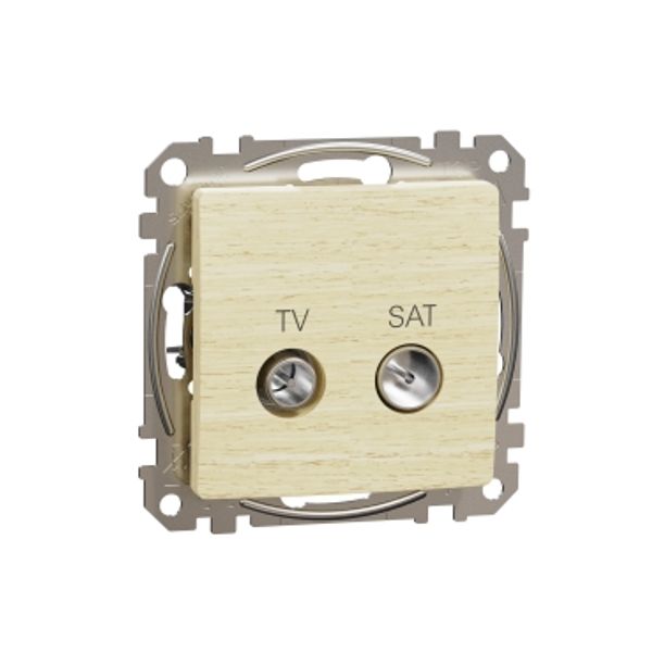 TV/SAT connector 7db, Sedna, Wood birch image 3