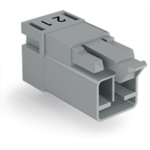 Plug for PCBs angled 2-pole gray image 2