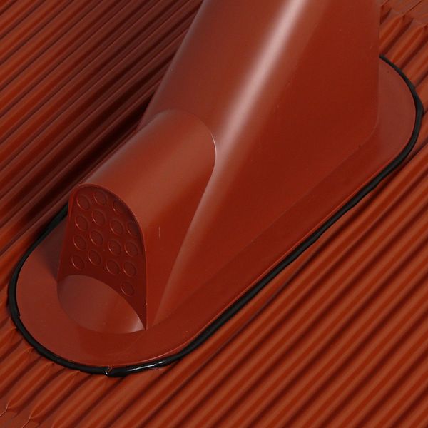 SAT Roof tile with cableentry,45x50cm,Mast:38-60mm, Alu, red image 3