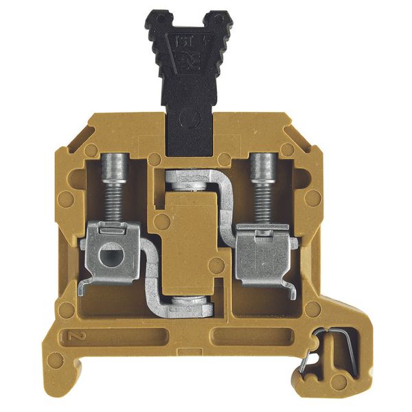 Test-disconnect terminal, Screw connection, 4 mm², 400 V, 25 A, plugga image 1