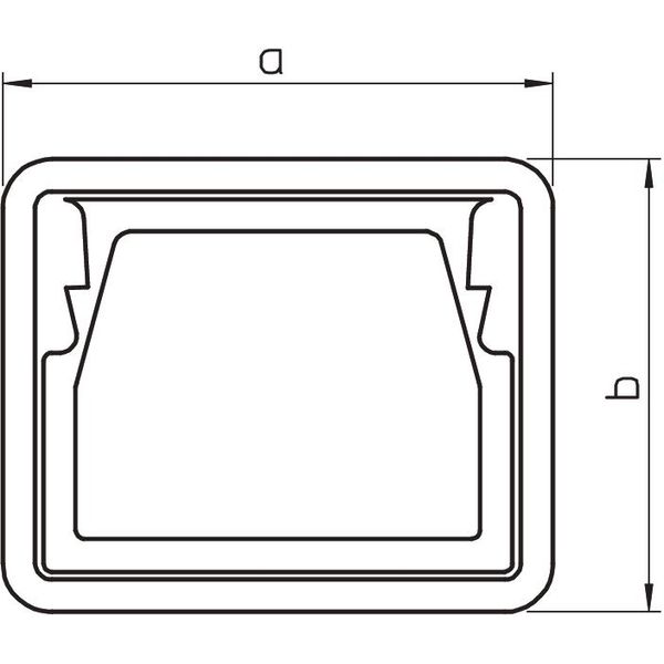 KSR60100 Edge protection ring for LKM trunking 60x100mm image 2