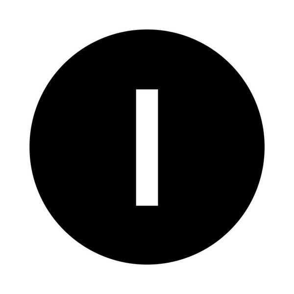 Button plate, flat black, I image 1