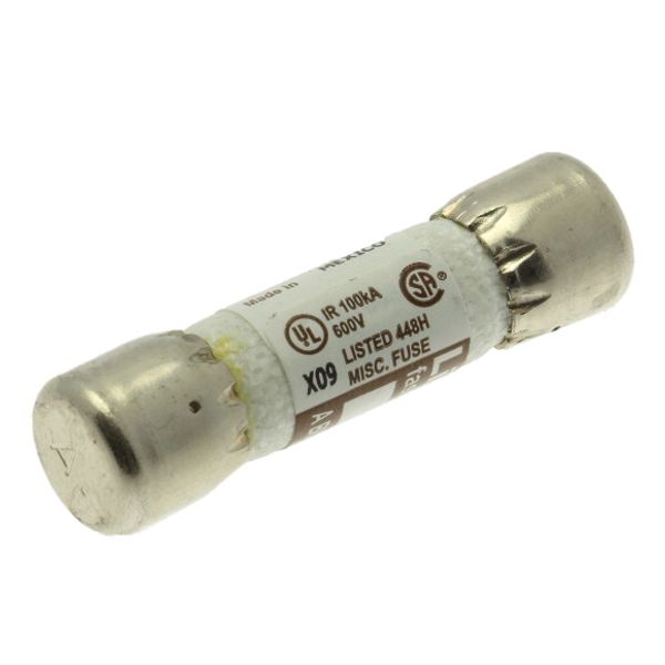 Fuse-link, low voltage, 0.125 A, AC 600 V, 10 x 38 mm, supplemental, UL, CSA, fast-acting image 2