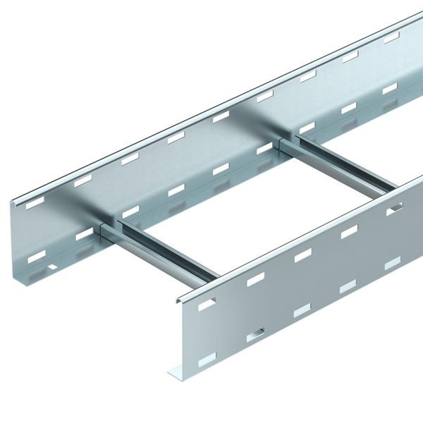 LG 114 VS 3 FT  Cable ladder, perforated, with crossbar VS, 110x400x3000, Steel, St, hot-dip galvanized, DIN EN ISO 1461 image 1