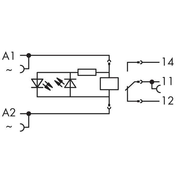 Relay module Nominal input voltage: 115 VAC 1 changeover contact image 7