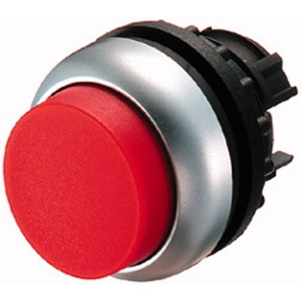 Pushbutton, RMQ-Titan, Extended, maintained, red, Blank, Bezel: titanium image 1