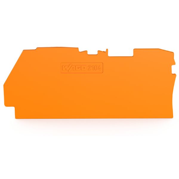 End and intermediate plate 1 mm thick orange image 3