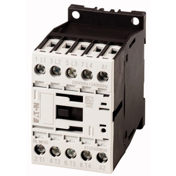 Contactor, 4 pole, 22 A, 220 V DC, DC operation image 1