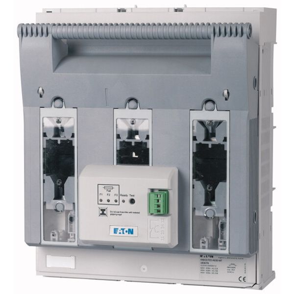 NH fuse-switch 3p box terminal 95 - 300 mm², mounting plate, electronic fuse monitoring, NH3 image 1