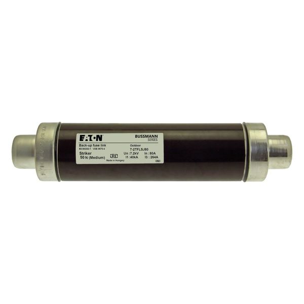 Fuse-link, medium voltage, 80 A, AC 7.2 kV, 3", 76 x 292 mm, back-up, DIN, with striker image 6