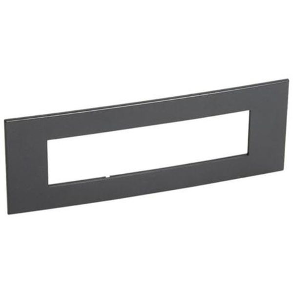 Plate Arteor - British std - square - 8 modules - graphite image 1