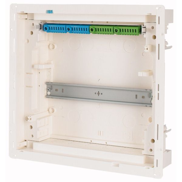 Hollow wall compact distribution board, 1-rows, flush sheet steel door image 2