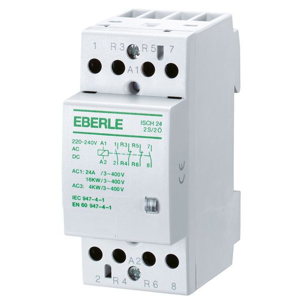 Installation contactor hum-free, AC 230V, 4NC, 24A, M: 52.5x63x58mm image 1