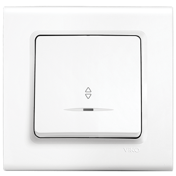 Linnera-Rollina Q C Illuminated 2 Pole Switch (16A) White image 1