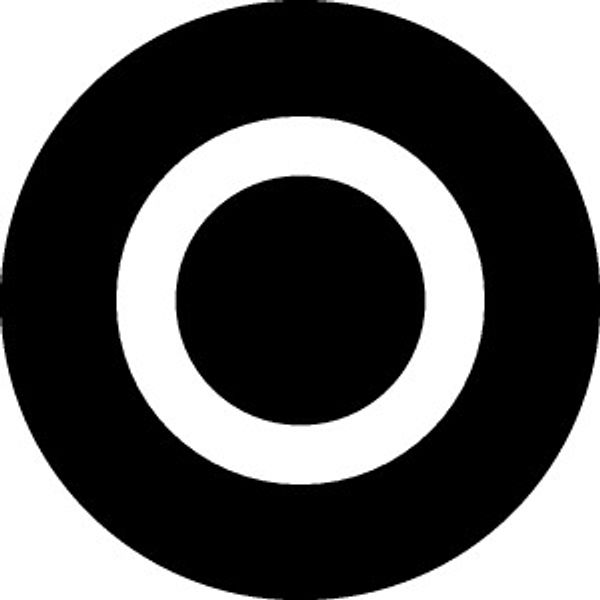 Button plate, raised black image 1