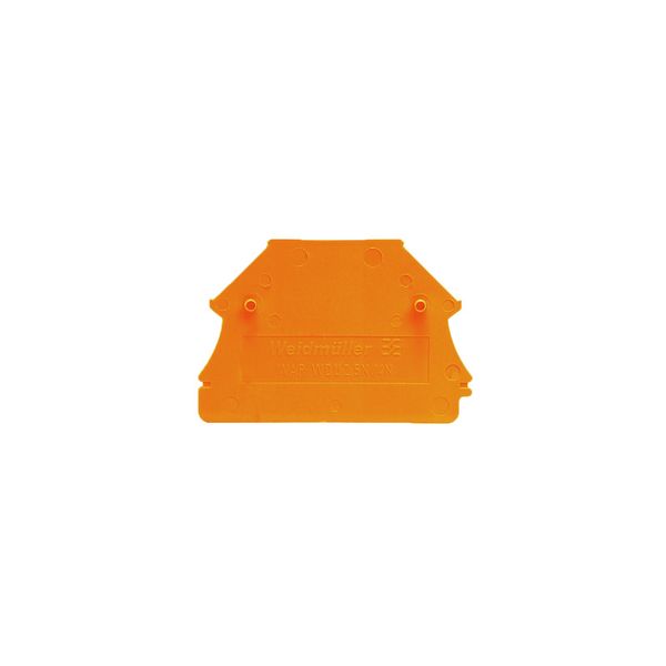 End plate (terminals), 44 mm x 1.5 mm, orange image 1