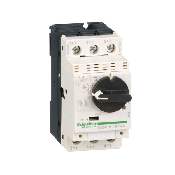 Motor circuit breaker, TeSys Deca, 3P, 9-14 A, thermal magnetic, screw clamp terminals image 1