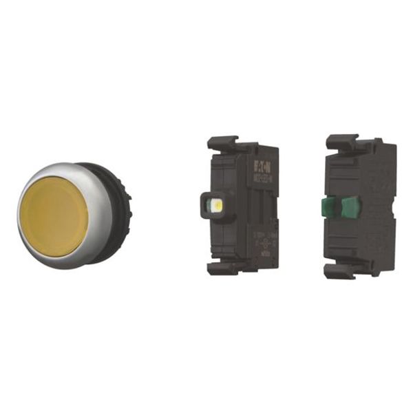 M22-DL-Y-K10LED-BVP Eaton Moeller® series M22 Illuminated pushbutton actuator image 1