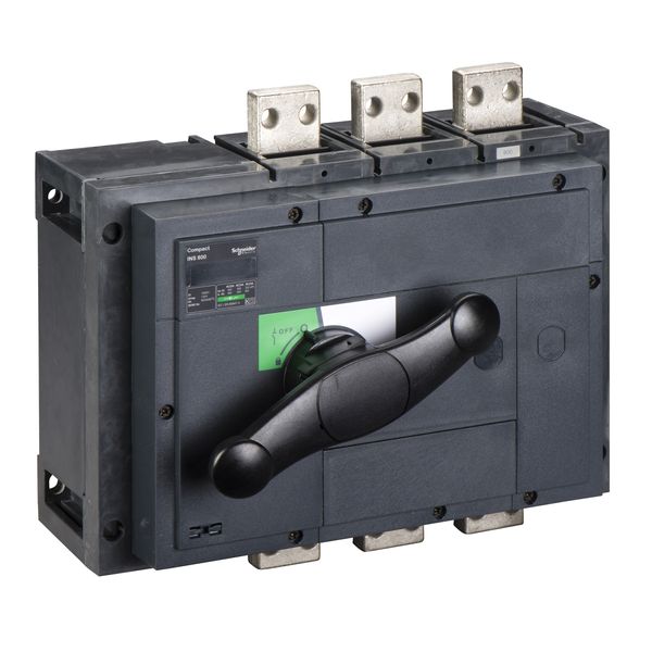 switch disconnector, Compact INS800 , 800 A, standard version with black rotary handle, 3 poles image 2