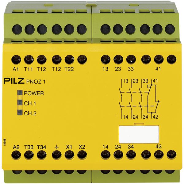 PNOZ 1 230-240VAC  3n/o 1n/c image 1