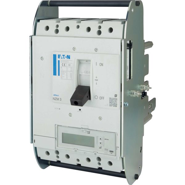 NZM3 PXR25 circuit breaker - integrated energy measurement class 1, 630A, 4p, variable, withdrawable unit image 10