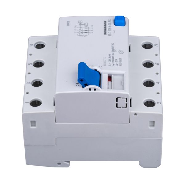 Residual current curcuit breaker 125A, 4-pole, 100mA,type AC image 5