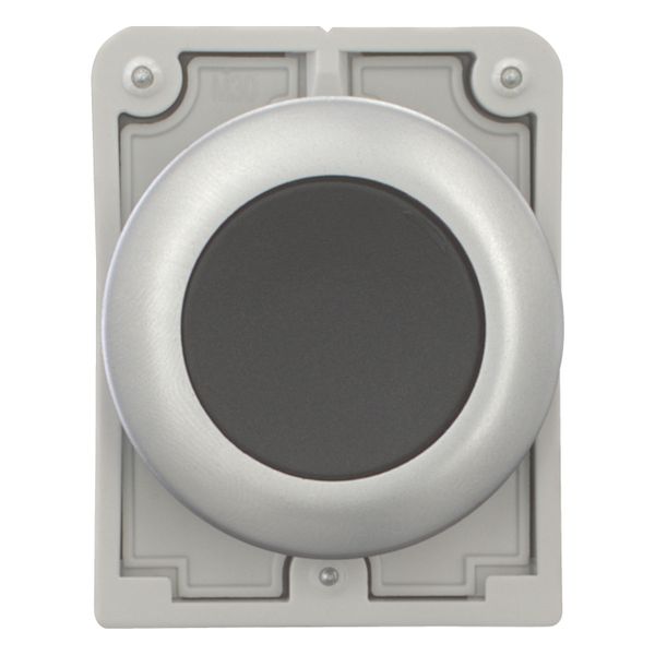 Pushbutton, RMQ-Titan, Flat, maintained, black, Blank, Metal bezel image 10