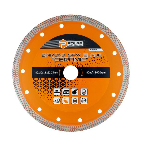 Diamond saw blade "Ceramic" 180x10x1.8x22.23mm image 1