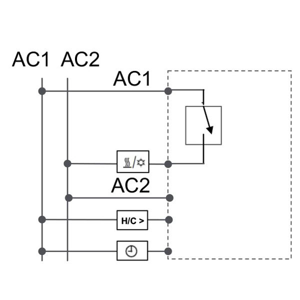 UP room controller, RAL1013 glossy 55x55, 5-30C, AC 24V, triac output, switchable 5 actuators each 3W, change-over input, TA 3.5K, LED displays image 4