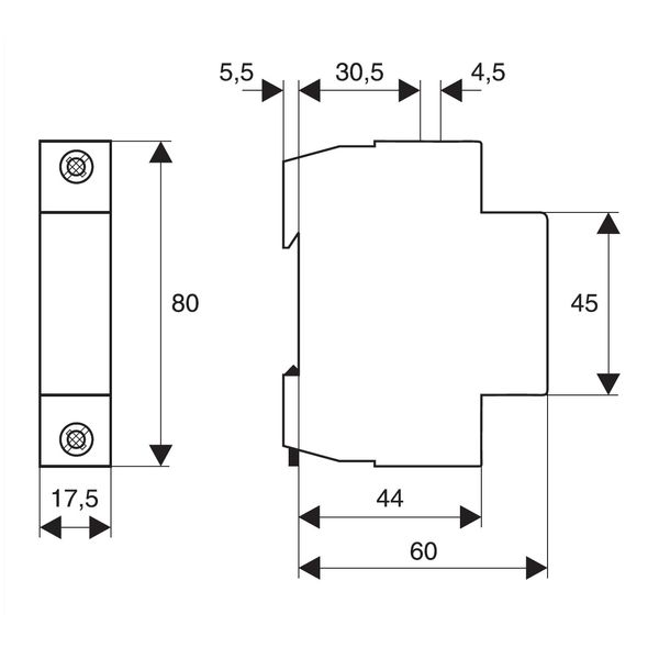 Neutral Conductor Feed-through Module, 63A, 1MW image 4