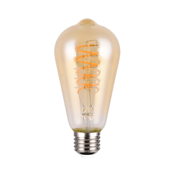 Bulb LED E27 filament industrial 4W 200 lm 1800K amber image 1