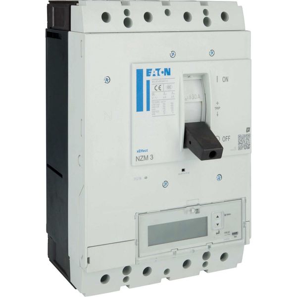 NZM3 PXR25 circuit breaker - integrated energy measurement class 1, 630A, 4p, variable, Screw terminal image 15