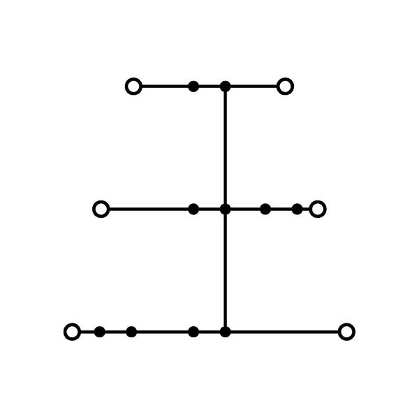 Triple-deck terminal block 6-conductor through terminal block N blue image 4