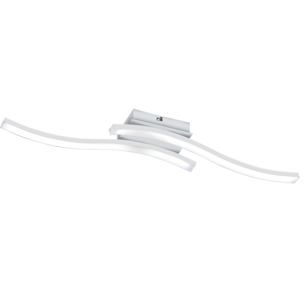 Route LED ceiling lamp 2-pc matt white image 1